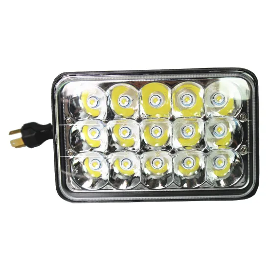4" X 6" Rectangular Sealed 45W LED Headlight Headlamp Replacement, High/low beam H4 45w Led Work Light