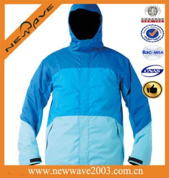 contrast color men ski jackets