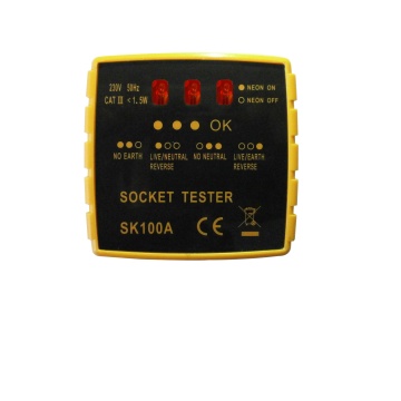 Electronic Plug Outlet Socket Tester with LED Indicator for Home Circuit Testing