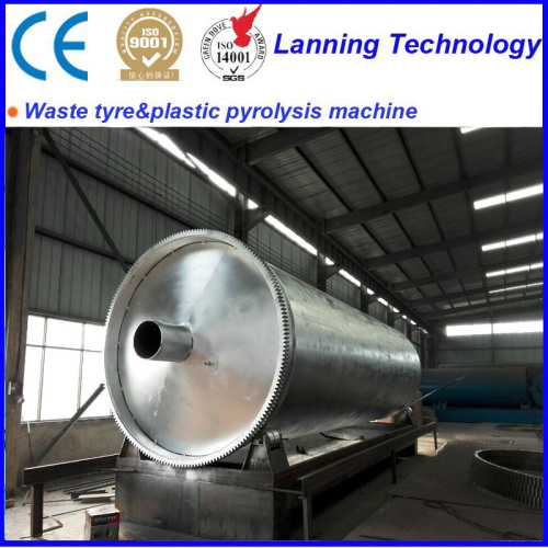 automatic waste tyre recycle to oil pyrolysis equipment