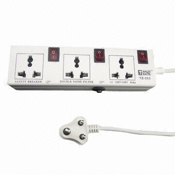 Indian Design Extension Socket, 127 to 250V Rated Voltage