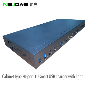 Multi-port extension branch cable cabinet charger