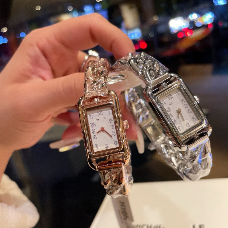 Elegant Square Steel Watch for Women