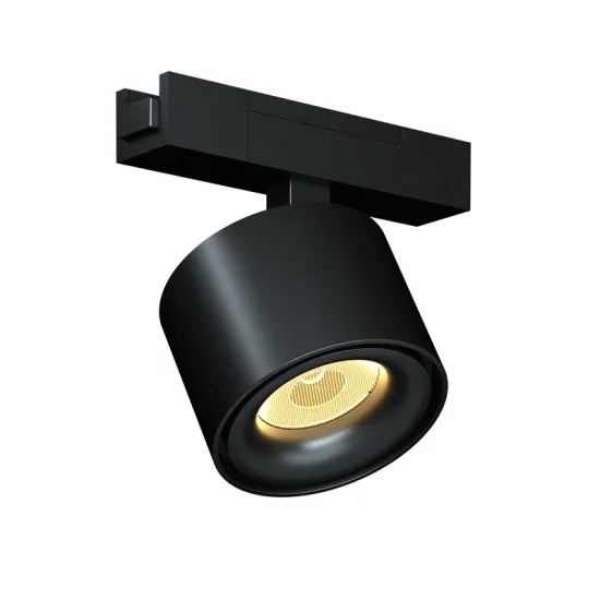 Magnetic Track Lighting System with LED Downlights and Recessed Rail