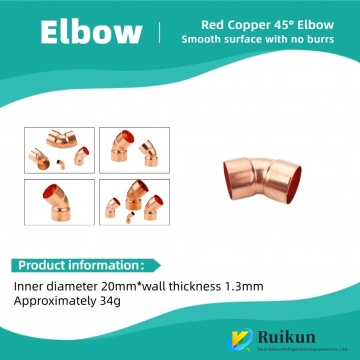 Air-Conditioning 45° Copper Bend Fitting