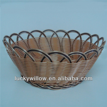 eco-friendly handmade plastic fruit basket