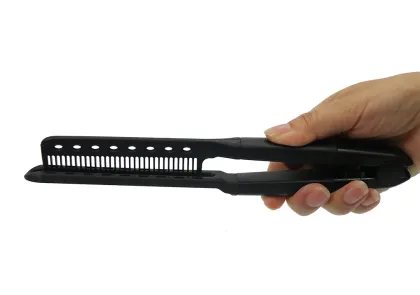 Premium Quality Hollow Curved Wave Hair Anti-Tangle Folding Comb for Professional Barbershop Use