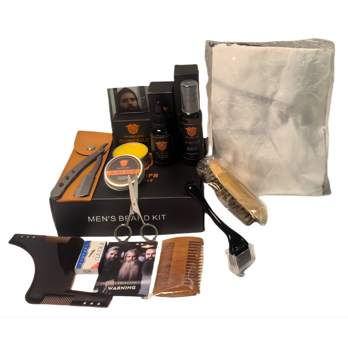 12 peça definida kit de limpeza de barba final