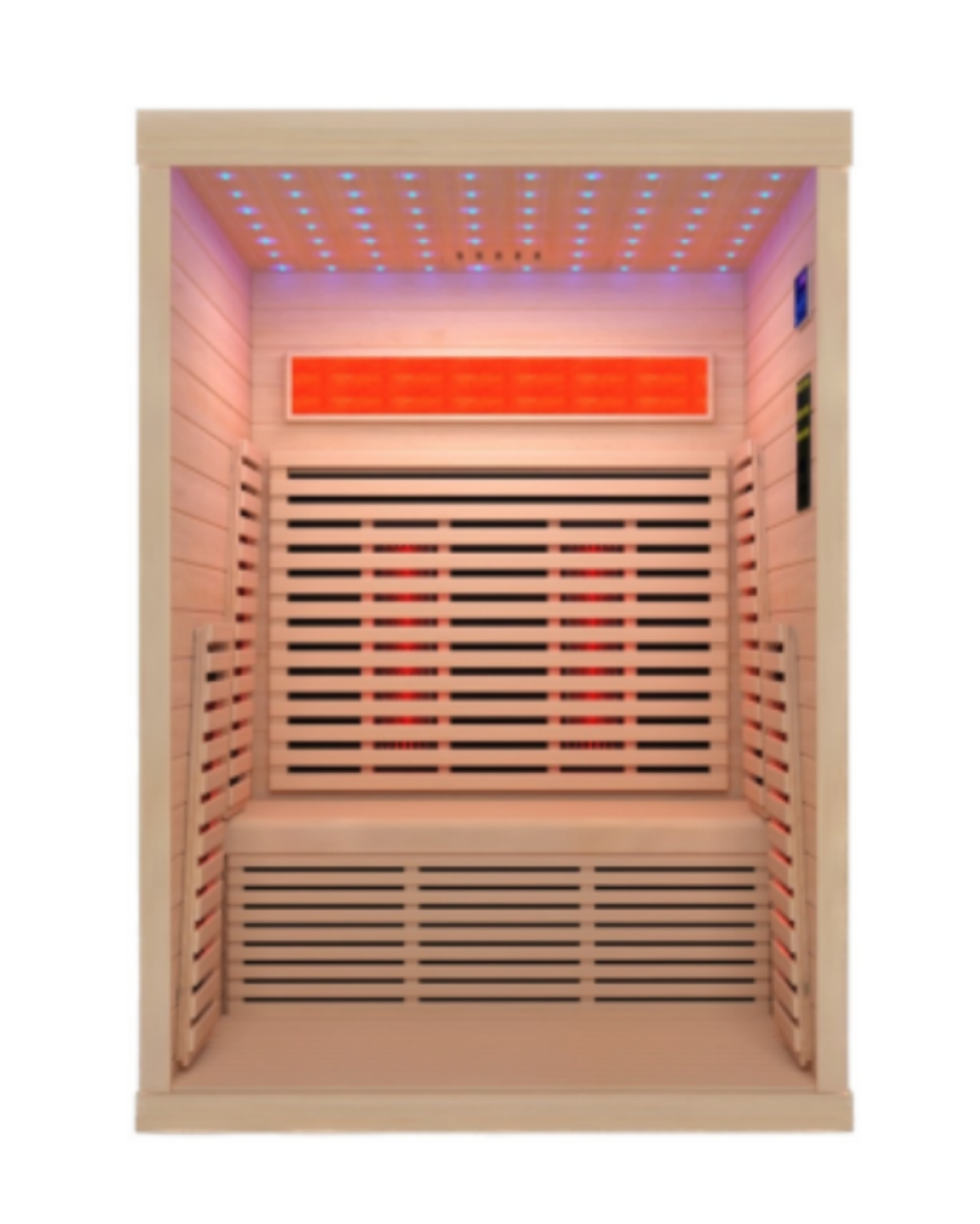 Canadian Hemlock 2-Person Luxury Infrared Sauna Room