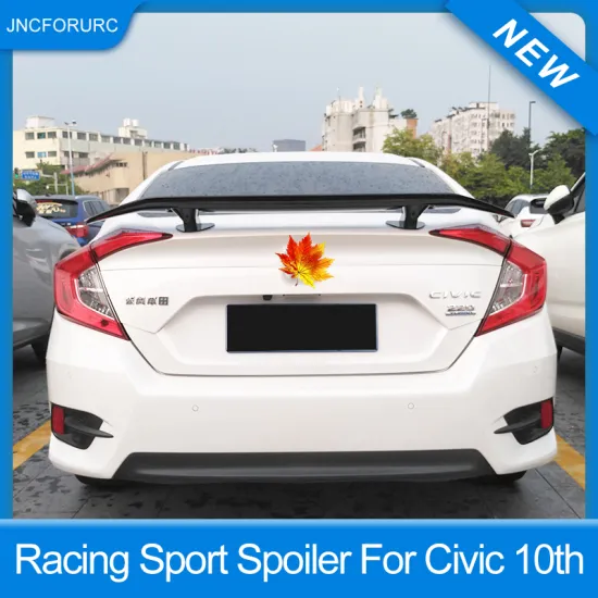 New Arrive Racing Sport Rear Car Spoiler Wings For Honda Civic 2016+ Quality ABS Plastic Painted Color Spoiler For Honda Civic