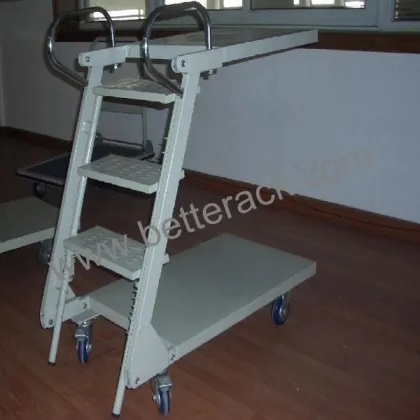 steel climb ladder with wheels