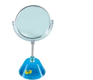 personalized cosmetic mirror In Acrylic Base with Vivid Floater