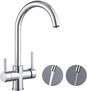 Chromed Brass Kitchen Faucet for Cold and Boiling Drinking Water - 4 Functions