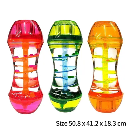 Visual Sensory Toy: Liquid Motion Spiral Timer - A Calming and Soothing Desk Hourglass