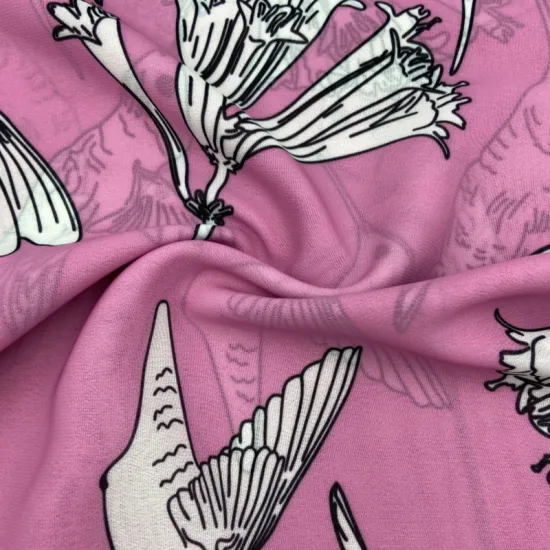 Professionally Cut Animals Printing Chiffon Textile