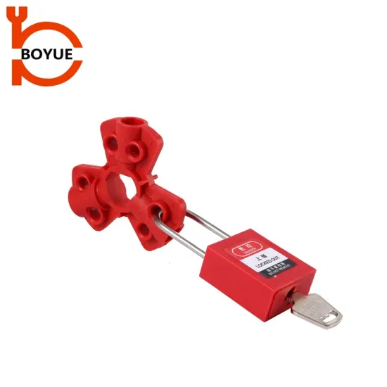 Boyue CE Certified Red High-Quality Plastic Air Source Pneumatic Quick-Disconnect Lockout Valve