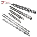 Maaaring palitan ng bimetallic auto-feed hard-chrome-plated nickel alloy injection molding machine screw at bariles