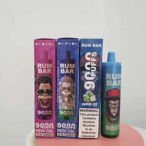 Rum Bar 9000 Puffs mejor vapor desechable