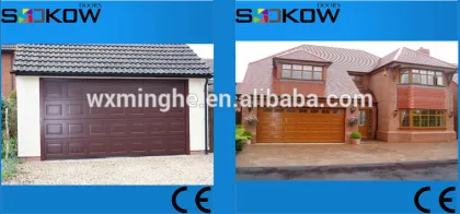 mahogany wood imitation garage door panel/sandwich panel garage door/polyurethane panel for garage doors