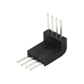 Special shaped connector 4P 90 degree tin plated