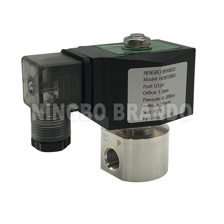 High Pressure Solenoid Valve 200 bar