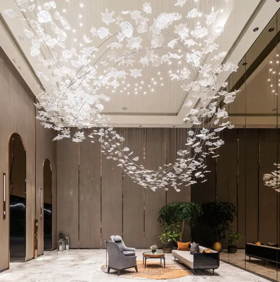 Personalized hotel chandelier customization