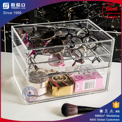 2016 Hot Sale!! Functional Cosmetics Organizer / Acrylic Jewellery Necklace Display Organizer