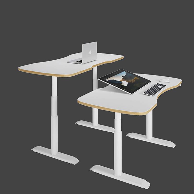 Standing Desk With Dual Motor And Round Tube