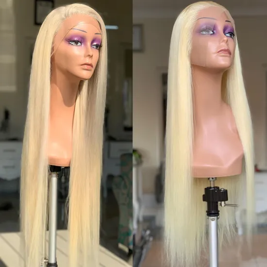 613 Full Lace Wig Human Hair,Brazilian 613 Blonde Full Lace Human Hair Wig,40 Inch 613 Virgin Hair Human Hair Full Lace Wig