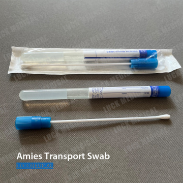 Swab de transporte com dica de viscose no tubo CE