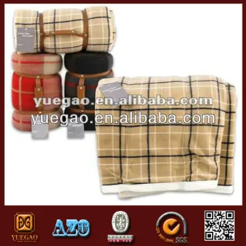 brown fleece picnic blanket
