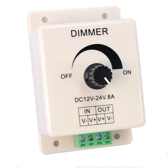 Wireless Control 1 Channel 8A LED Dimmer Switch for DC12-24V Input