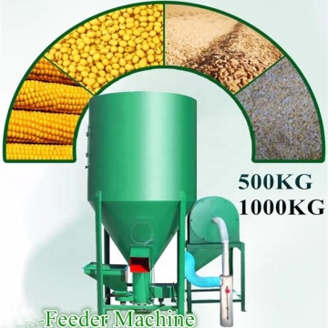 China Brand Carbon Steel Poultry Feed Crusher and Mixer for Corn, Wheat, and Beans