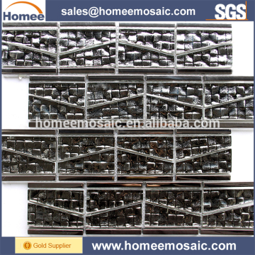 China Mixed Color Freewall Glass Mosaic Tile for Wall Decoration