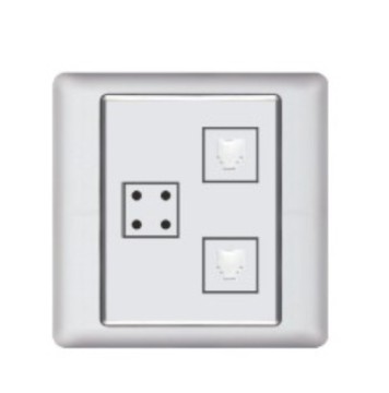 HGA Gang 2 Computer Socket & 1 presa
