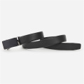 Men's Glossy Fine-Line Automatic Buckle Belt