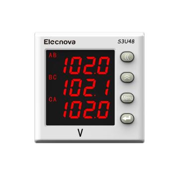 Panel-mounted 3 Phase LED Display Digital Voltage Meter