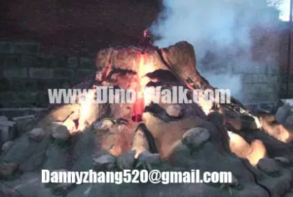 Artificial Jurassic Fiberglass Landscape-Volcano