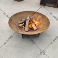 Corten Steel Metal Modern Fire Pit