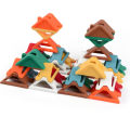 7-PCS Silikon Stacking Nesting Triangle Leksaker Stacker Blocks