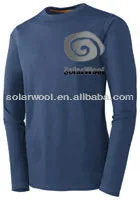 Comfortable Men's Merino Wool Midweight Crew Top
