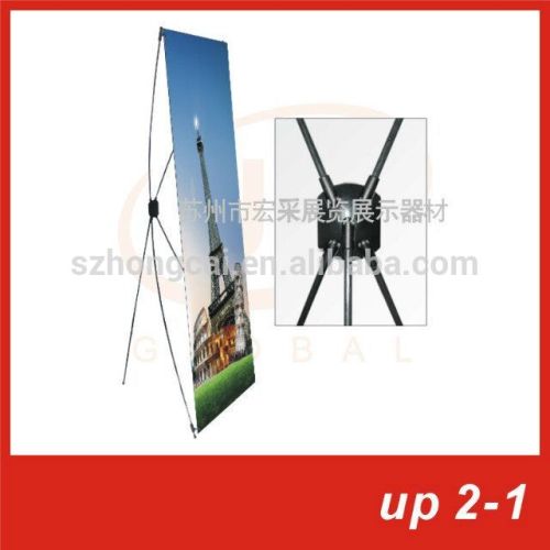 Custom economy x banner stand/black color plastic x banner