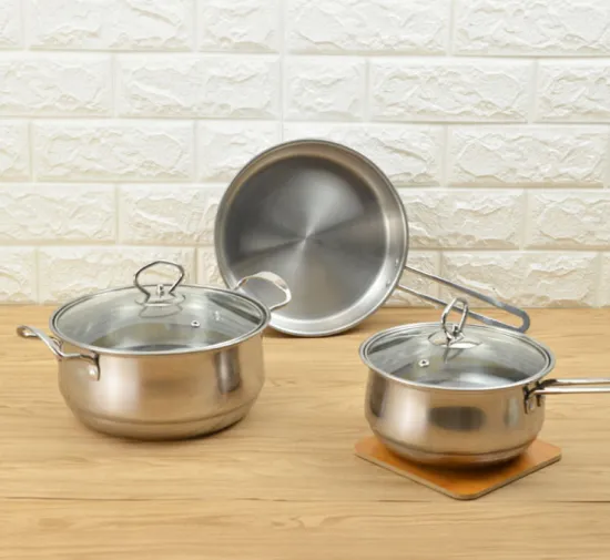 Material Safety And Health Stainless Steel Cookware Set