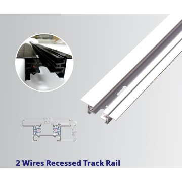 2 Wires LED Track Lighting Rail White black