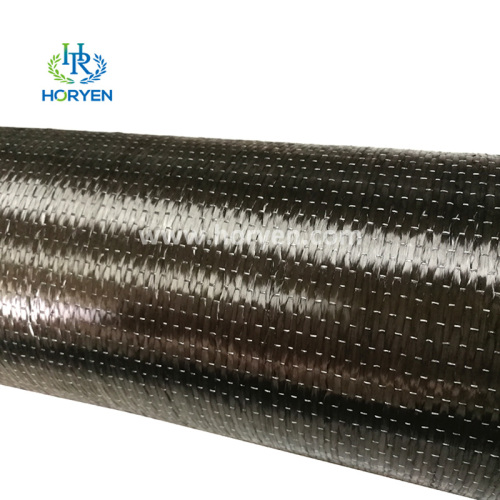 Matériau de construction 12k 200G 300G Tissu de fibre de carbone UD