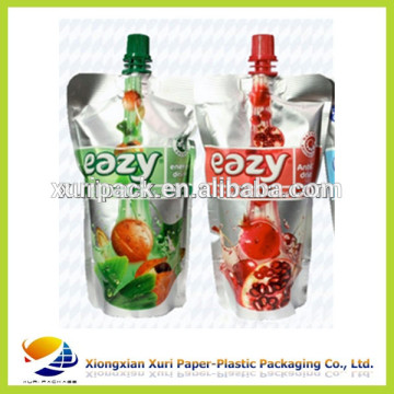plastic cocktail wine bag stand up pouch bag with spout