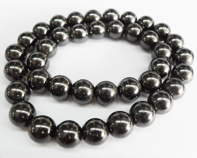 Perles rondes d&#39;hématite de 12MM