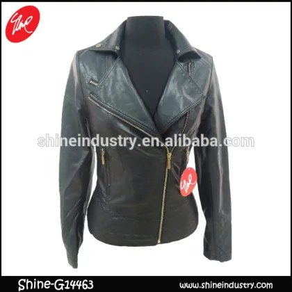 Spring lapel black slim women's coat coat