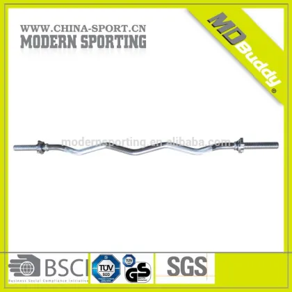 high quality chromed ez curl bar