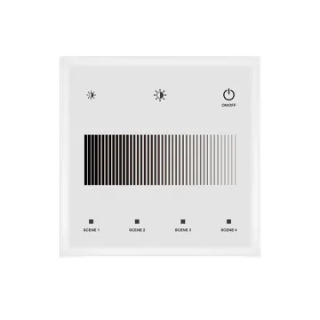 TD1-5 Colour DALI Touch Master Panels RF2.4G Smart Dimmer Switch for Lighting Control Systems